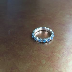 Light Blue 'Peace' Mood Ring. Size: 7.